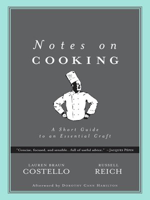 cover image of Notes on Cooking